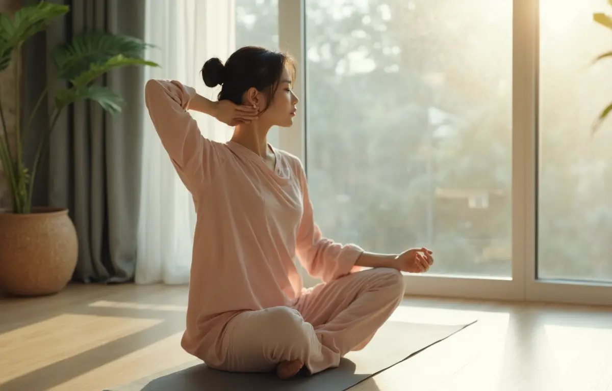 寒い日こそ取り入れたい!自宅でできる肩こり緩和ストレッチ